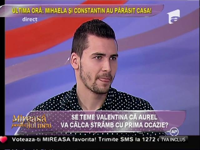 Cum a reacţionat Valentina &icirc;n urmă dezvăluirilor lui Aurel despre &icirc;nt&acirc;lnirea fierbinte?