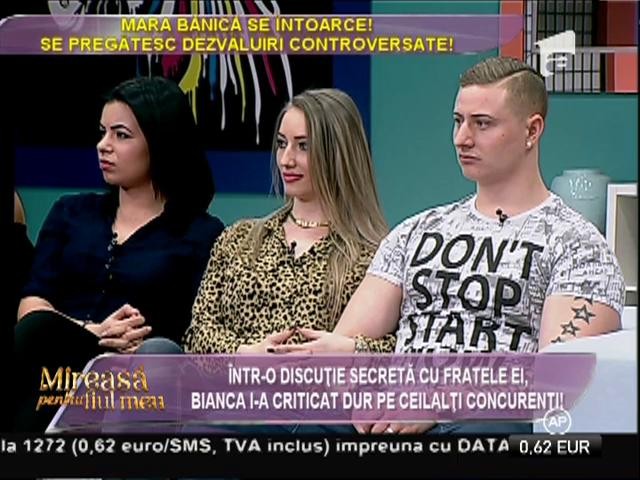 Sora lui Cosmin: &rdquo;Cel mai fals concurent din competiție este Valentin&rdquo;