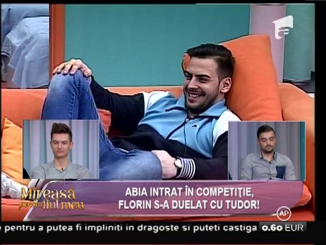 Abia intrat &icirc;n competiție, Florin s-a duelat cu Tudor!