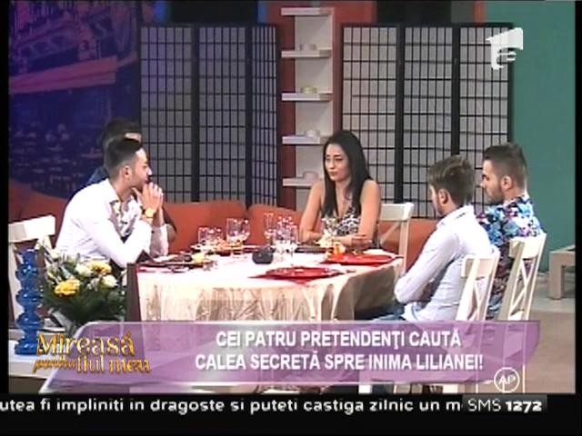 Liliana a luat cina alături de cei patru pretendenți ce o curtează!