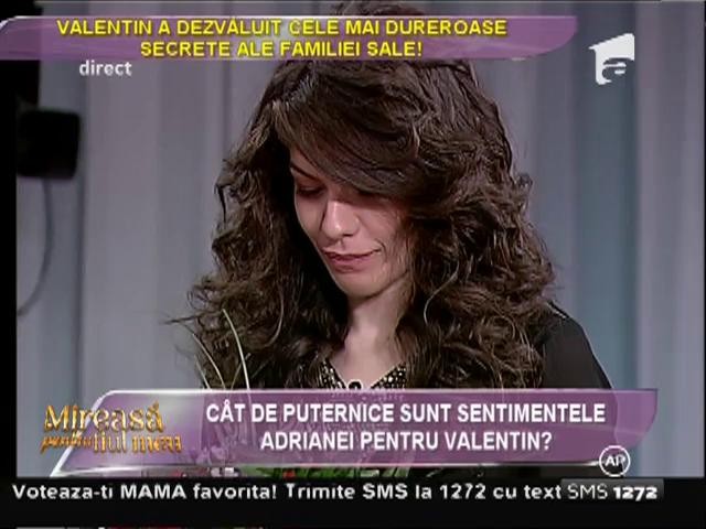 Adriana, pregătită să-i cunoască familia lui Valentin. Fata este copleşită de emoţii!