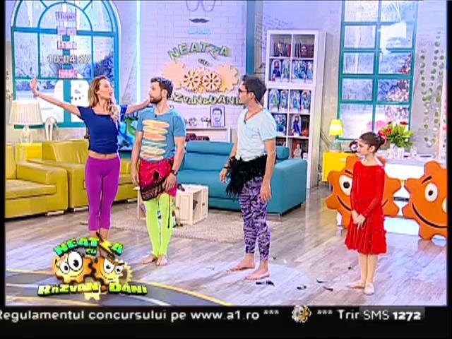 Au dansat de le-au sărit fulgii! Lebăda Neagră şi Păunul Verde, cei mai tari balerini de la "Neatza"