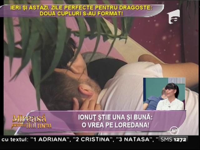 Primii paşi ai Loredanei şi ai lui Ionuţ pe calea iubirii!