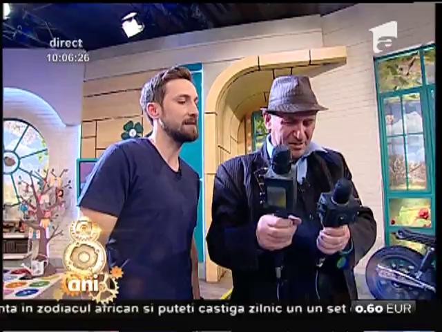 Liviu Minescu, inventatorul ansamblului de microfoane cu memorie, face spectacol &icirc;n platoul de la Neatza