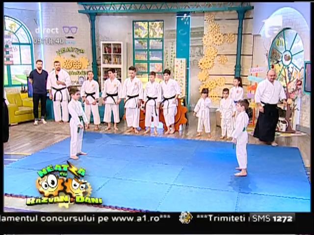 Demonstraţie impresionantă de karate &icirc;n platoul de la Neatza
