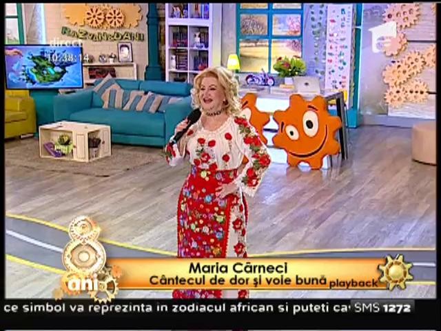 Folclorul rom&acirc;nesc, la orice oră! Maria C&acirc;rneci: "C&acirc;ntecul de dor şi voie bună"