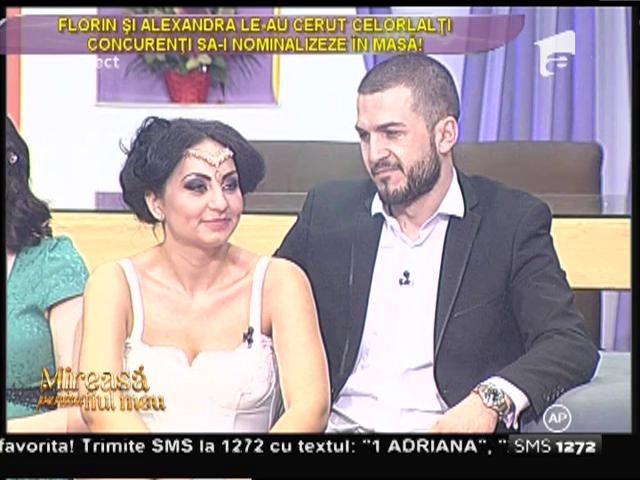 Florin şi Alexandra le-au cerut celorlalţi concurenţi să-i nominalizeze &icirc;n masă!