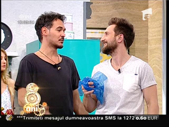 Un accident ciudat. Dani a venit la emisiune cu gheață pe deget!