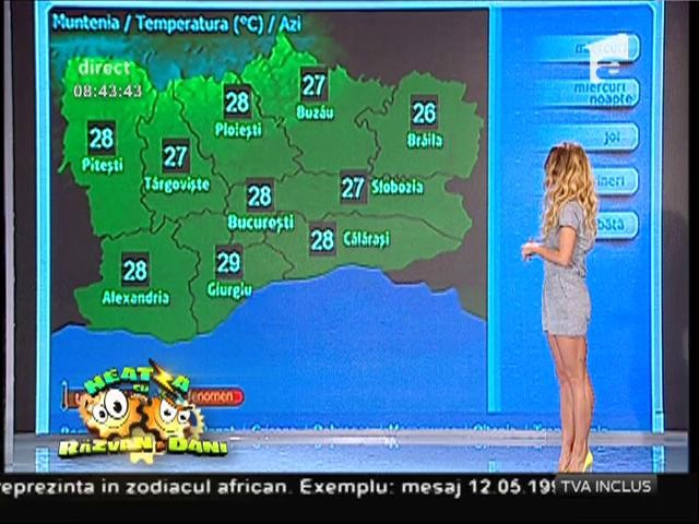 Vremea cu Flavia Mihăşan. Vreme frumoasă și temperaturi de p&acirc;nă la 28 de grade Celsius