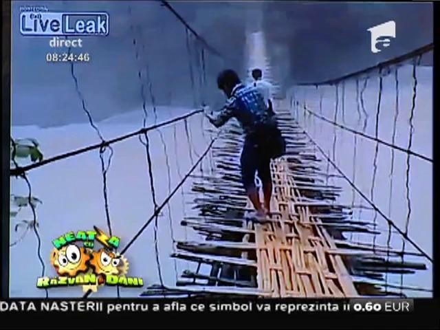 Smiley News: Adrenalină. Dacă vrei senzații tari, trebuie să treci pe acest pod