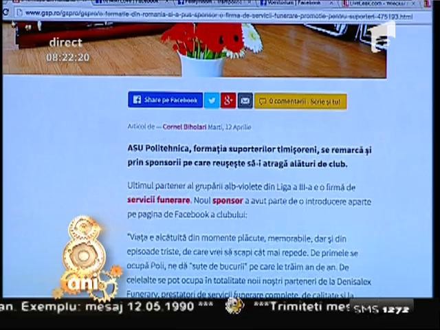 Smiley News: ASU Poli Timişoara are ca sponsor o firmă de servicii funerare. Fanii au reducere!