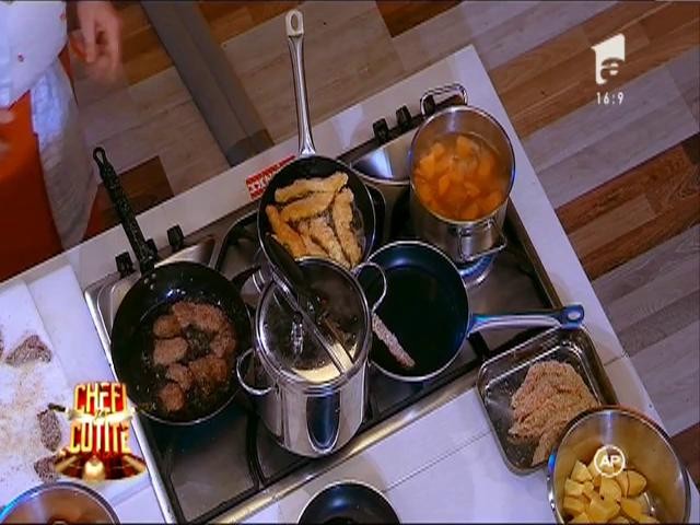 Echipa roşie şi echipa neagră la duel, tema "Fast food rom&acirc;nesc. Minuturi"