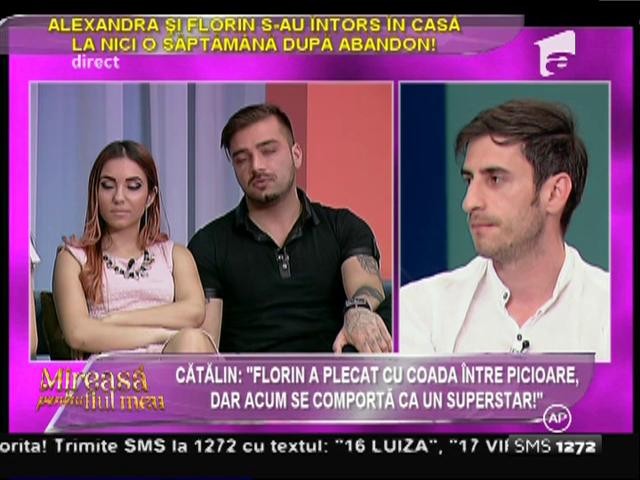 Florin: "Dacă voi răm&acirc;ne &icirc;n competiţie, voi face totul pentru a-l elimina pe Cătălin!"