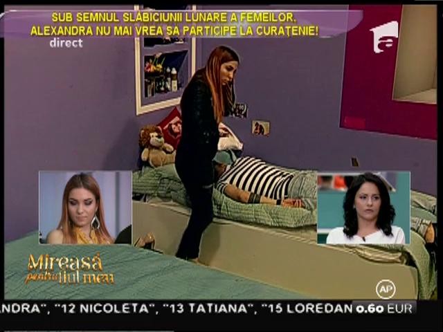 Acuz&acirc;nd probleme de sănătate, Alexandra a refuzat să participe la curăţenie!