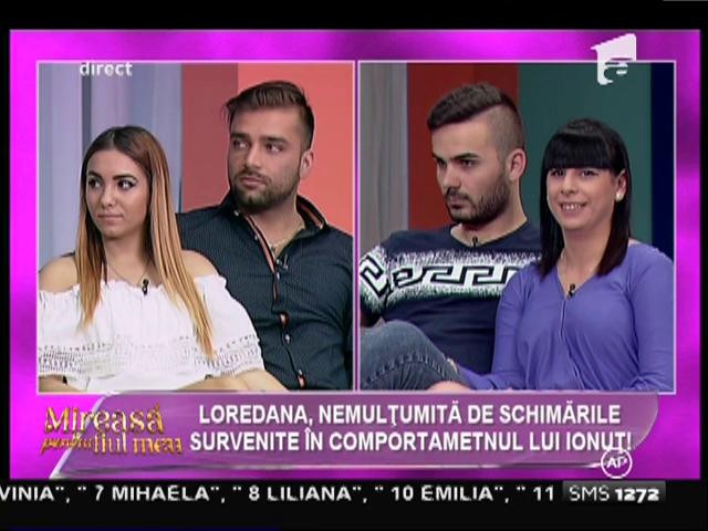 Loredana, nemulţumită de schimbările survenite &icirc;n comportamentul lui Ionuţ