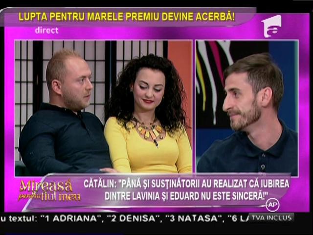 Au o relație de fațadă? &rdquo;P&acirc;nă și susținătorii au realizat că iubirea dintre Lavinia și Eduard nu este sinceră!&rdquo;