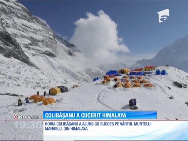 Alpinistul Horia Colibăşanu a ajuns cu succes pe v&acirc;rful Muntelui Manaslu, din Himalaya