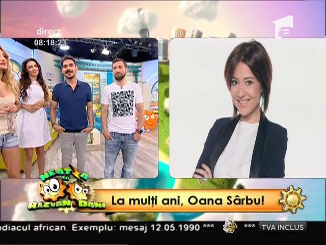 La mulţi ani, Oana S&acirc;rbu! Urare &icirc;n direct, pentru "veșnica t&acirc;nără și frumoasă"!