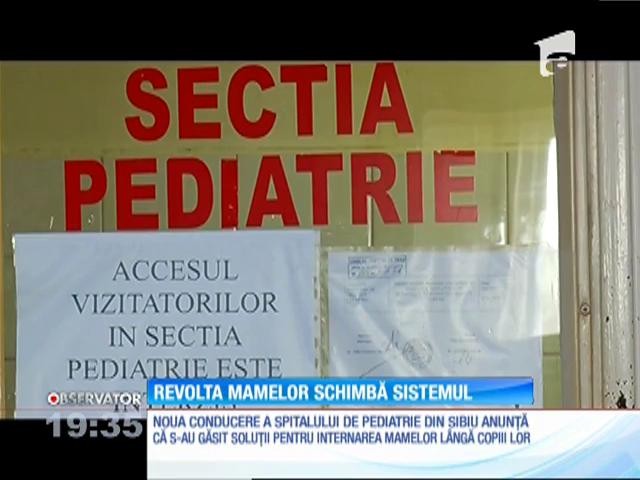 Revolta mamelor schimbă regilile de la spitalul de Pediatrie din Sibiu