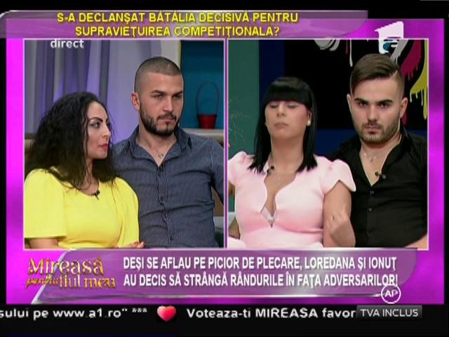 Loredana şi Ionuţ au decis să str&acirc;ngă r&acirc;ndurile &icirc;n faţa adversarilor!