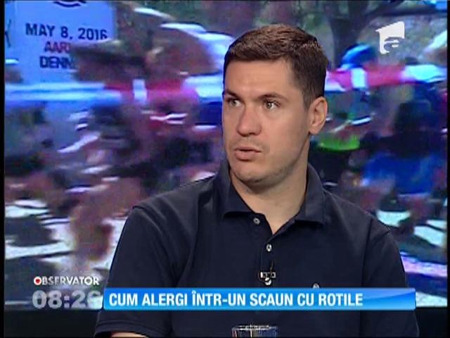 George Baltă aleargă &icirc;ntr-un scaun cu rotile!