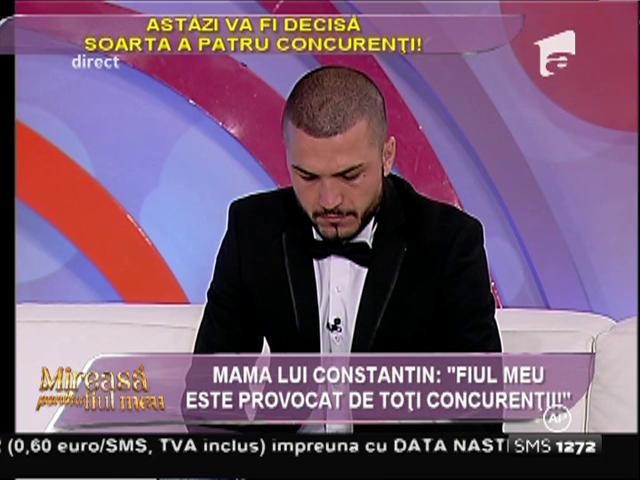 Constantin, &icirc;n lacrimi: &rdquo;Pl&acirc;ng pentru că mama a fost jignită gratuit!&rdquo;