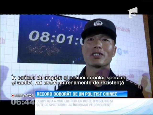 Record dobor&acirc;t de un polițist chinez