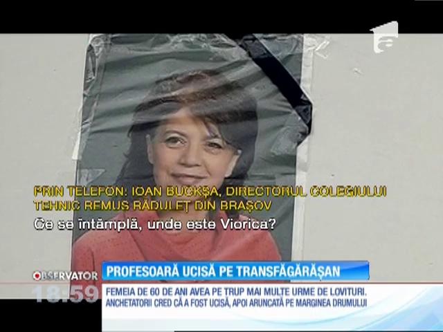 Profesoară ucisă și aruncată pe Transfăgărăşan