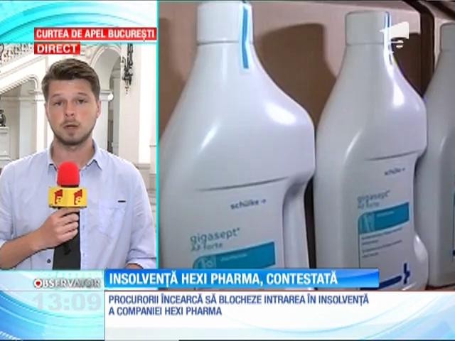 Procurorii &icirc;ncearcă să blocheze intrarea &icirc;n insolvenţă a companiei Hexi Pharma