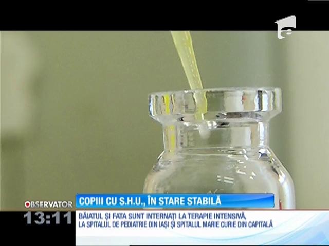 Copiii din Bacău şi Argeş, diagnosticaţi cu sindrom hemolitic uremic, sunt &icirc;n stare stabilă