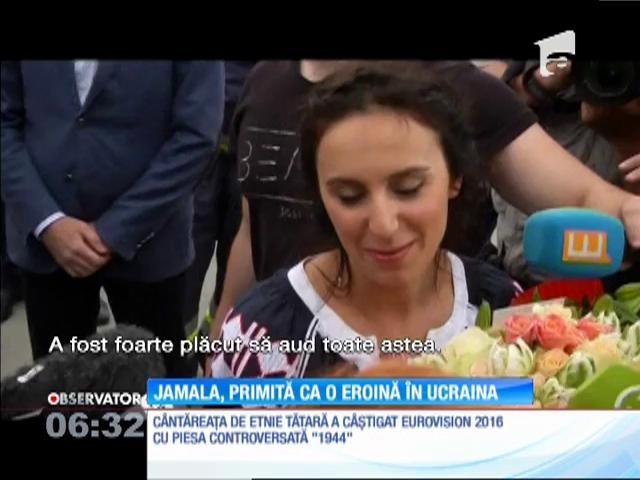Jamala, primită ca o eroină &icirc;n Ucraina