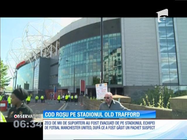 Alertă cu bombă pe &rdquo;Old Trafford&rdquo;. Partida dintre Manchester United şi Bournemouth a fost anulată