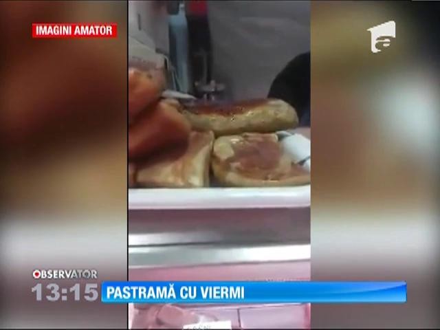Un bărbat din Piteşti a cumpărat pastramă cu viermi din piață