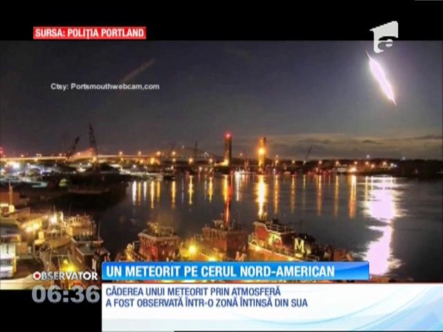 Explozie spectaculoasă a unui meteorit deasupra SUA