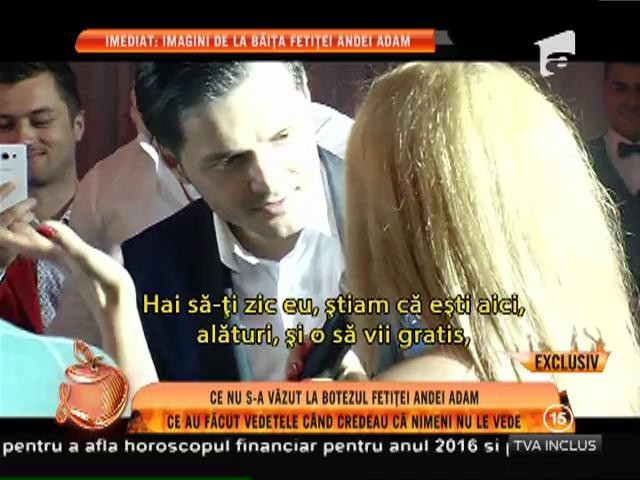 Ce nu s-a văzut la botezul fetiţei Andei Adam