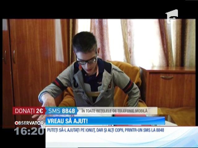 Vreau să ajut! Ionuț suferă de tetrapareză spastică