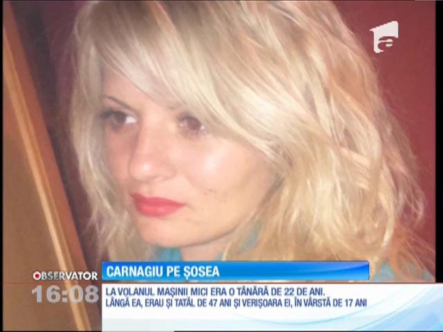 Două tinere, verişoare, şi tatăl uneia dintre ele au murit fără vină, pe o şosea