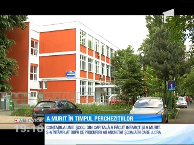 Contabila unei școli din Capitală a făcut infarct și a murit