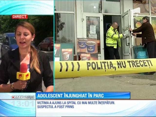 Un adolescent de 16 ani din Iaşi a fost &icirc;njunghiat &icirc;n parc de un băiat cu doar un an mai mare