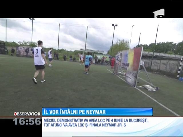 Cei mai buni cinci tineri la fotbal au şansa să-l &icirc;nt&acirc;lnească pe Neymar