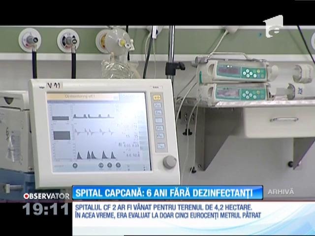 Spitalul CF 2, aflat &icirc;n administrarea Ministerului Transporturilor, a funcţionat fără dezinfectanţi timp de șase ani