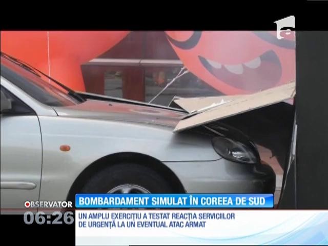Bombardament simulat &icirc;n Coreea de Sud