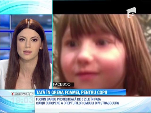 Un rom&acirc;n e de şase zile &icirc;n greva foamei &icirc;n faţa Curţii Europene a Drepturilor Omului. Statul englez i-a luat fetiţa şi băieţelul şi i-a dat spre adopţie unui cuplu de homosexuali