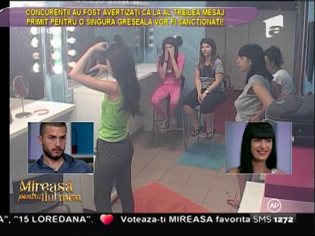 &Icirc;n urma sancțiunii primite, Denisa a fost pusă la treabă