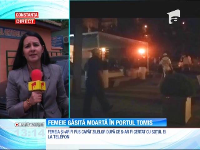 Femeie găsită moartă &icirc;n Portul Tomis