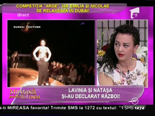 Veleitățile de model ale Laviniei, contestate de Cătălin