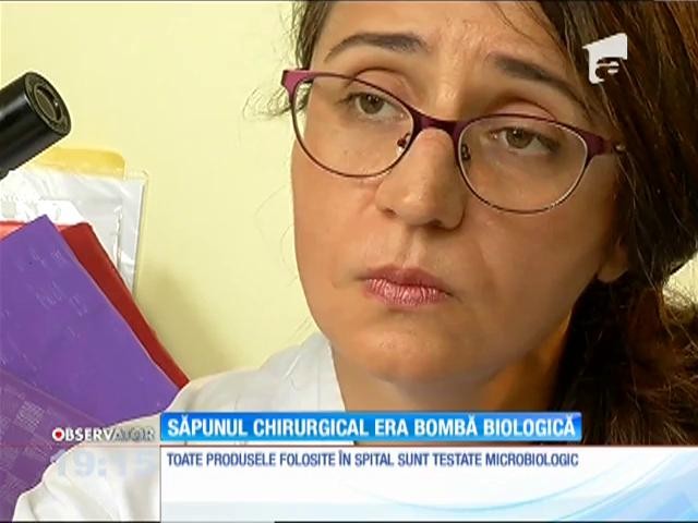 Sute de medici şi mii de pacienţi ai spitalului de urgenţă Elias au fost puşi &icirc;n pericol de săpunul dezinfectant