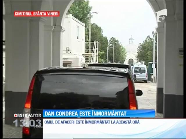 Dan Condrea este &icirc;nmorm&acirc;ntat la cimitirul Sf&acirc;nta Vineri