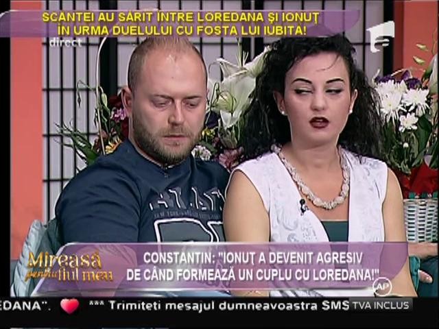 Constantin: "Ionuţ a devenit agresiv de c&acirc;nd formează un cuplu cu Loredana!"