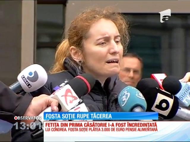 Fosta soție a lui Dan Condrea susține că acesta era ofițer sub acoperire
